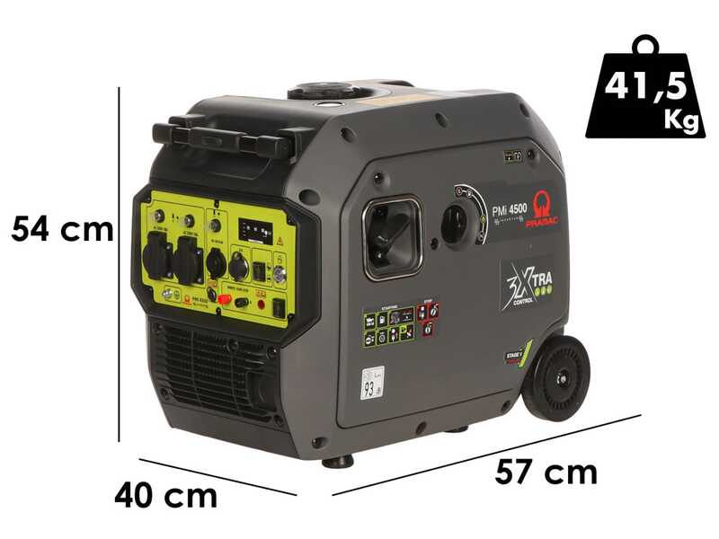 Pramac PMi 4500 - Groupe &eacute;lectrog&egrave;ne - 4,2 kW - Courant continu 3,8 kW monophas&eacute; - Bo&icirc;tier ATS inclus