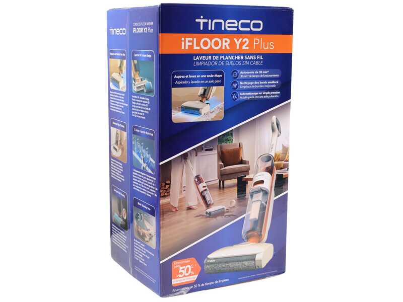 Tineco iFloor Y2 Plus - Autolaveuse &agrave; batterie 3 en 1 : lave, s&egrave;che et aspire