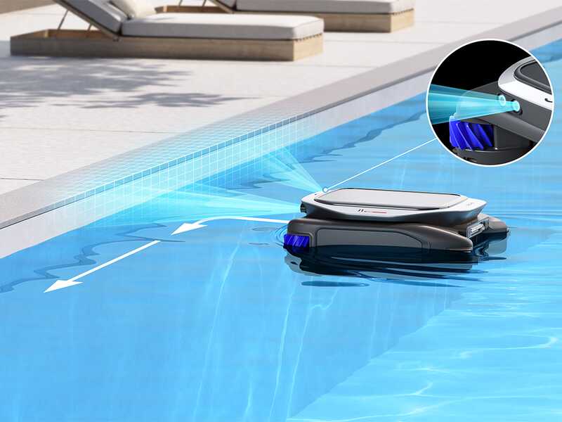 Dreame J1 &ndash; Robot nettoyeur de piscine &agrave; batterie - Gestion par App - Pour la surface de l'eau uniquement