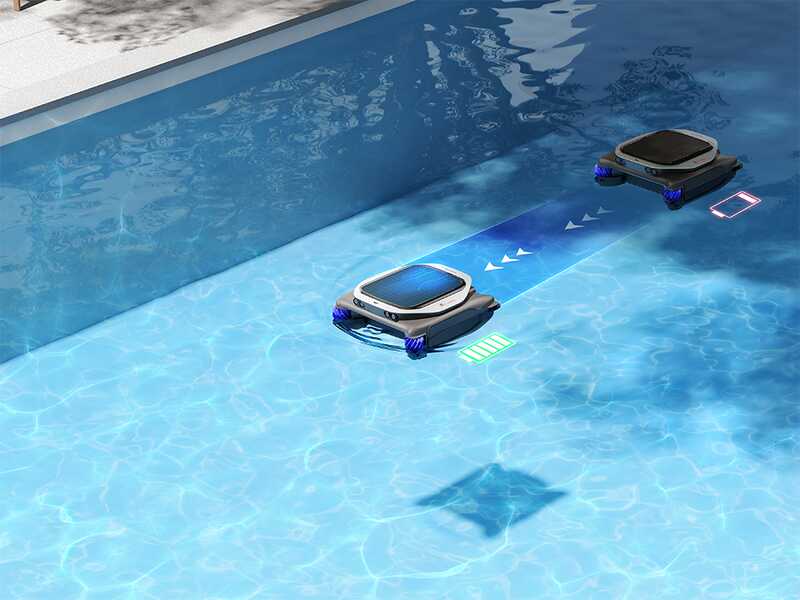 Dreame J1 &ndash; Robot nettoyeur de surfaces de piscine &agrave; batterie - Gestion par App