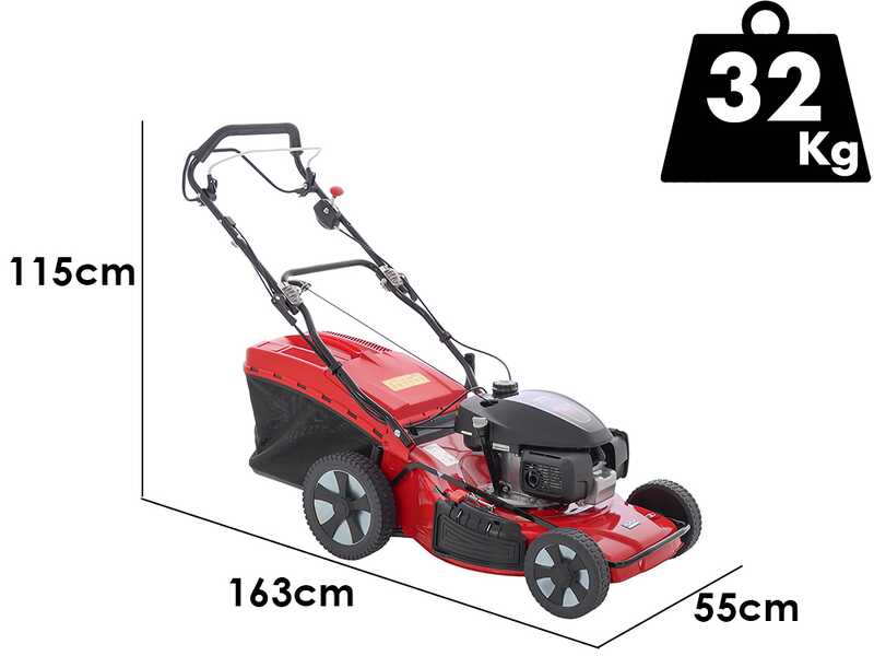 Marina Systems AGRI 55 SH 3V ZHW - Tondeuse &agrave; gazon thermique tract&eacute;e - Moteur Honda GCVX200