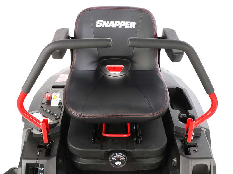Snapper EZX107 - Tondeuse autoport&eacute;e &agrave; batterie &agrave; rayon de braquage z&eacute;ro - 72V/44Ah - Largeur de coupe 107 cm - 2 en 1