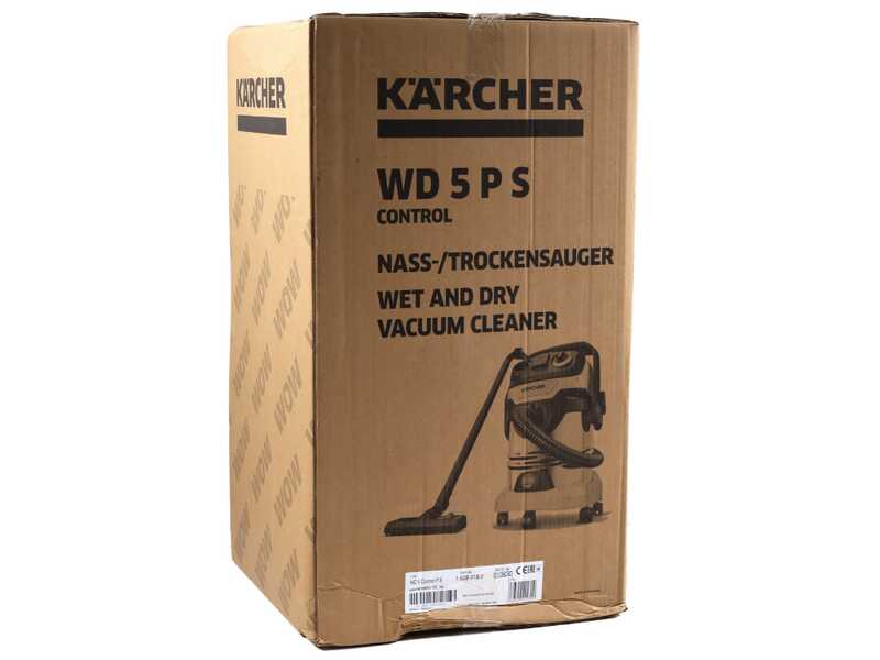 Karcher WD 5 Control P S 25/5/22 - Aspirateur multifonction - Cuve inox 25 litres - 1200 W