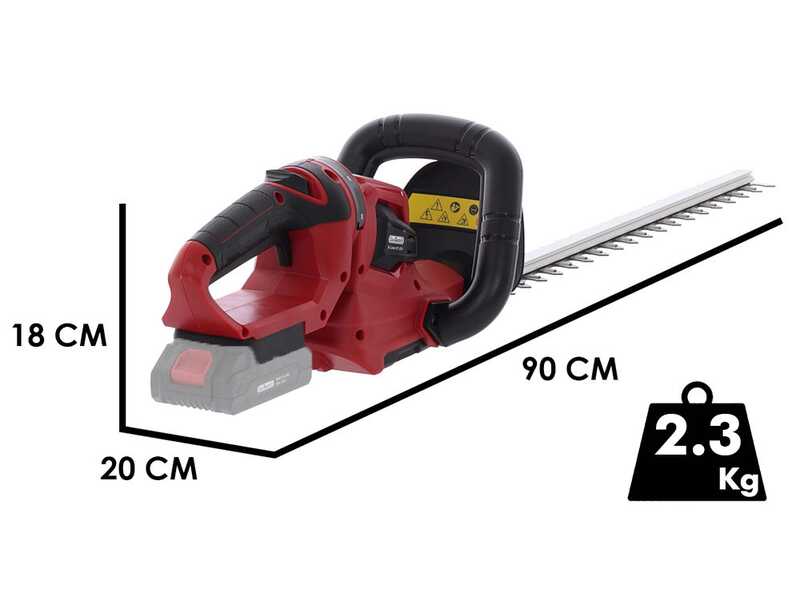 GeoTech X-Line HT-20V - Taille-haie &agrave; batterie - 20 V - SANS BATTERIE NI CHARGEUR