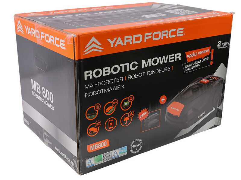 Yard Force MB800 - Robot tondeuse - Avec fil p&eacute;riph&eacute;rique