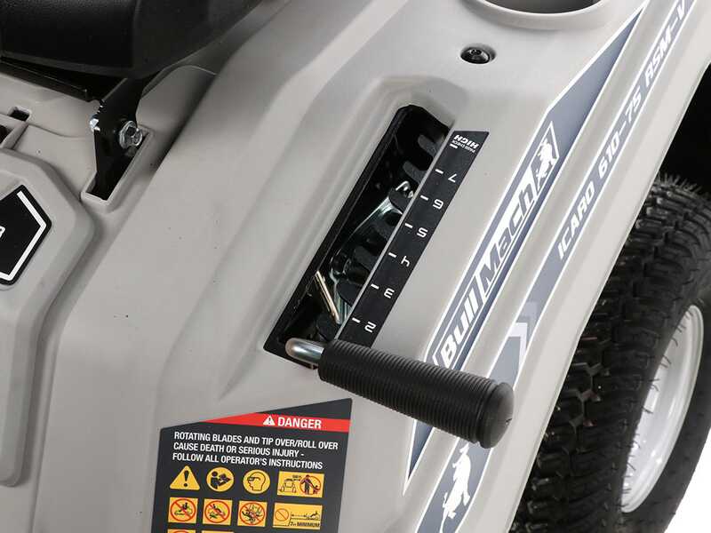 BullMach ICARO 610-75 RSM-V - Tondeuse autoport&eacute;e mini rider - Moteur de 224 cm&sup3;