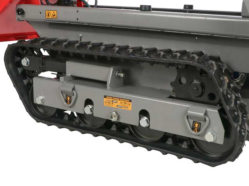 GeoTech-Pro GeoPorter 650 DHS Hydro - Brouette motoris&eacute;e &agrave; chenilles avec benne dumper 650 kg et pelle