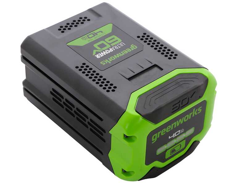 Greenworks GD60LM46SP - Tondeuse &agrave; gazon autotract&eacute;e &agrave; batterie 60V 2Ah - Largeur de coupe 46 cm