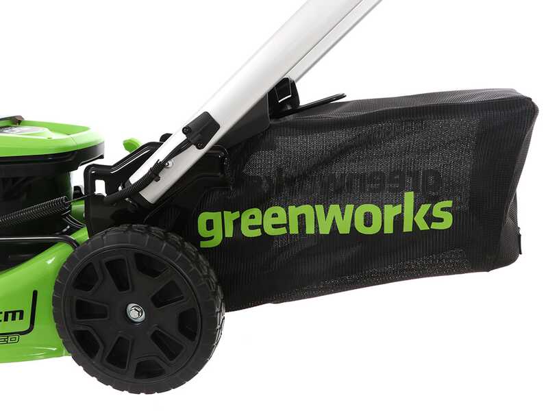 Greenworks GD60LM46SP - Tondeuse &agrave; gazon autotract&eacute;e &agrave; batterie 60V 2Ah - Largeur de coupe 46 cm