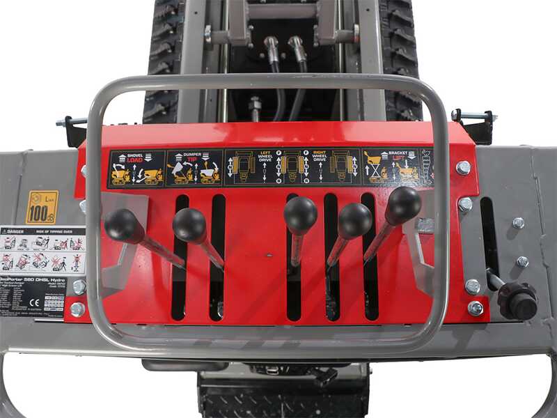 GeoTech-Pro GeoPorter 580 DHSL Hydro - Brouette motoris&eacute;e avec benne &eacute;l&eacute;vatrice &agrave; pantographe - Transmission hydrostatique
