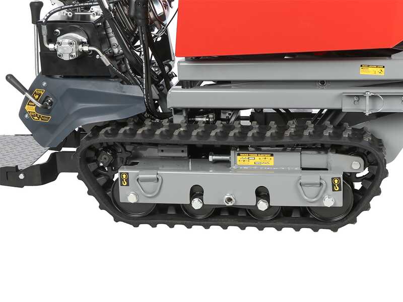 GeoTech-Pro GeoPorter 550 DHL Hydro - Brouette motoris&eacute;e &agrave; chenilles avec benne &eacute;l&eacute;vatrice &agrave; pantographe