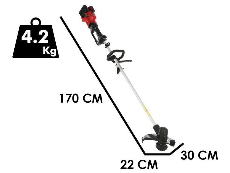 GeoTech X-Line BC-40V - D&eacute;broussailleuse &agrave; batterie - 40 V - SANS BATTERIE NI CHARGEUR