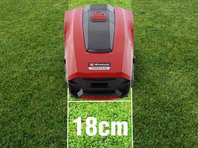 Einhell FREELEXO 300 - Robot tondeuse avec fil p&eacute;riph&eacute;rique - Batterie au lithium 18 V/2 Ah
