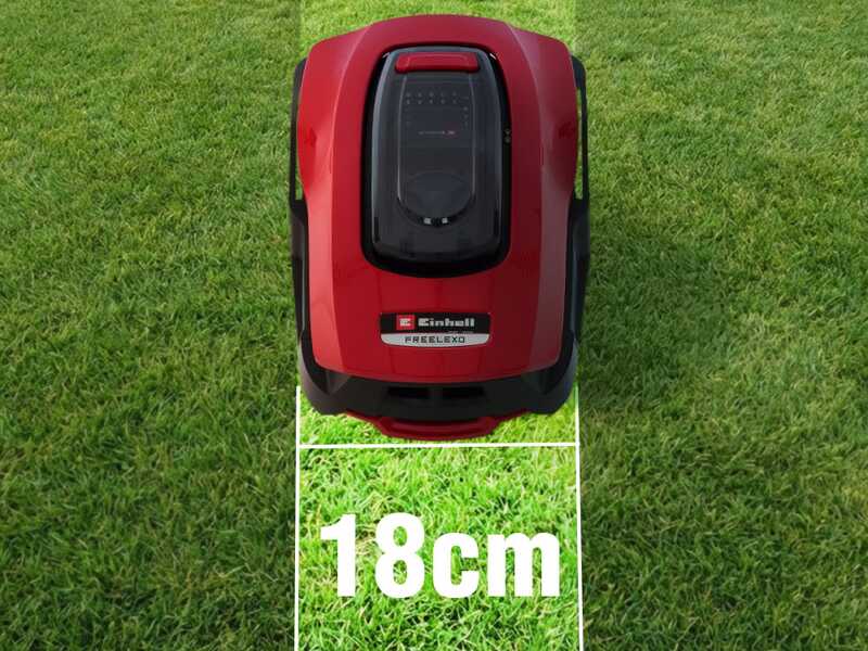 Einhell FREELEXO 800 LCD BT - Robot tondeuse avec fil p&eacute;riph&eacute;rique - Batterie au lithium 18 V/2 Ah