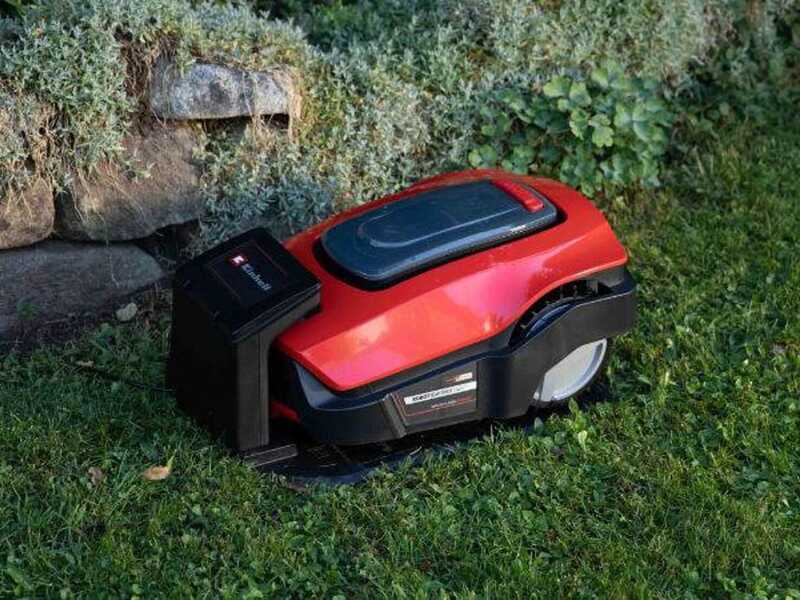 Einhell FREELEXO 800 LCD BT - Robot tondeuse avec fil p&eacute;riph&eacute;rique - Batterie au lithium 18 V/2 Ah