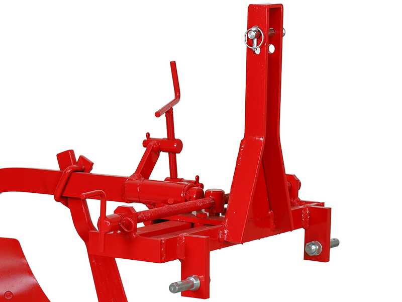 MDS-02B - Charrue mono-soc &agrave; dent - R&eacute;glage lat&eacute;ral manuel par vis - Pour tracteurs avec attelage &agrave; trois points