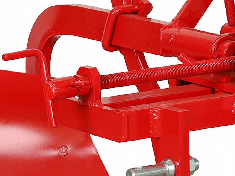 MDS-02B - Charrue mono-soc &agrave; dent - R&eacute;glage lat&eacute;ral manuel par vis - Pour tracteurs avec attelage &agrave; trois points