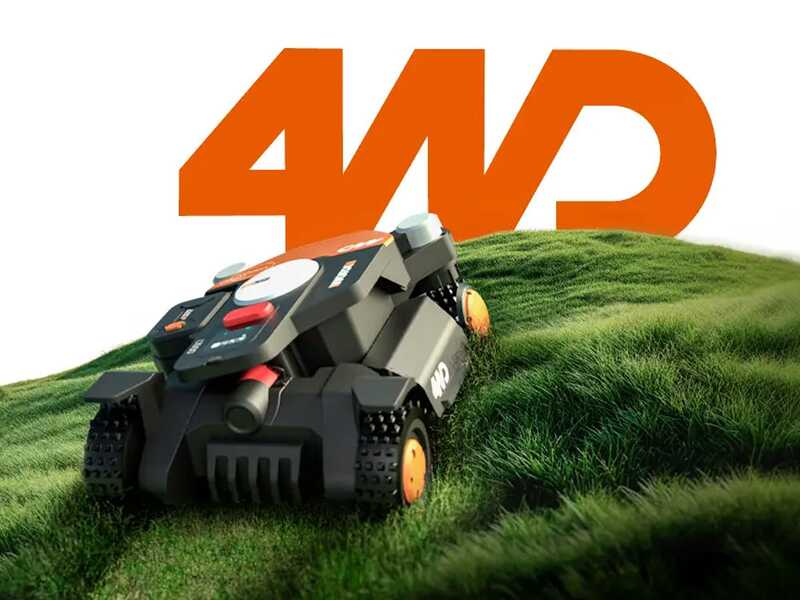 Worx Landroid Vision Cloud WR340E - Robot tondeuse 4 WD - Sans installation