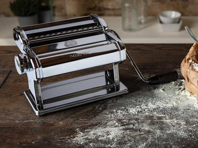 Marcato Atlas 180 Classic - Machine &agrave; p&acirc;tes manuelle en acier chrom&eacute;