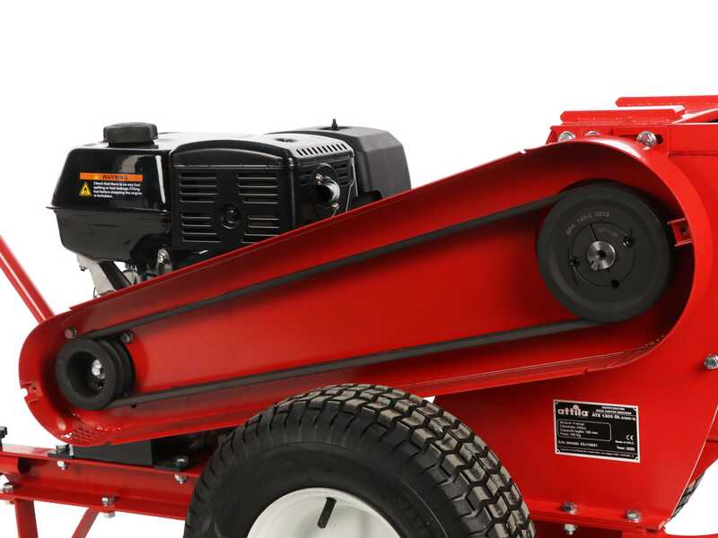 Attila ATS 1300 DLE - Broyeur de branches thermique - Moteur Loncin de 420 cm&sup3; avec d&eacute;marrage &eacute;lectrique - Double configuration d'&eacute;jection