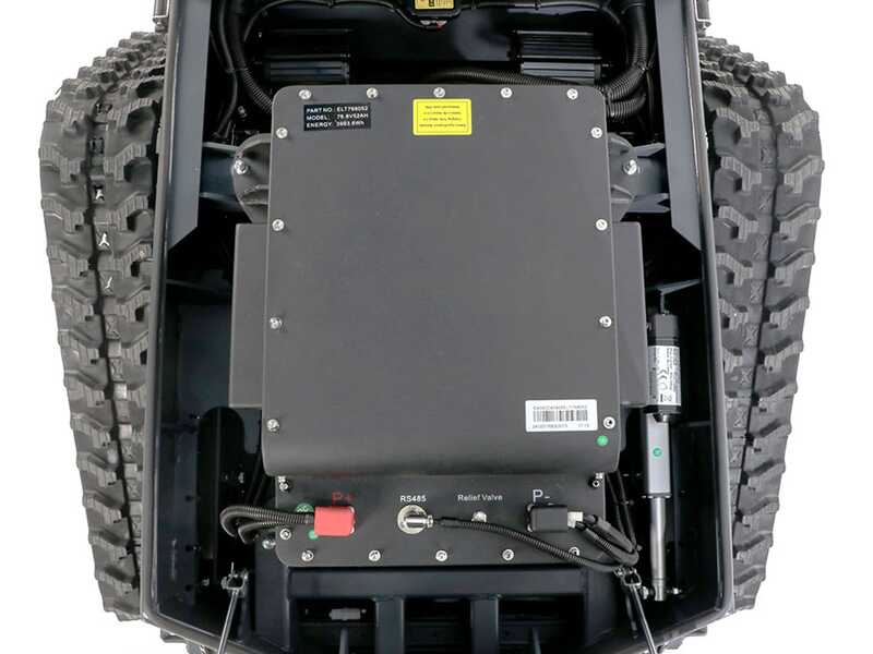 Blue Bird E-FM 24-60 - Robot d&eacute;broussailleur &agrave; chenilles &agrave; batterie - 80 V/50 Ah - Radiocommand&eacute;