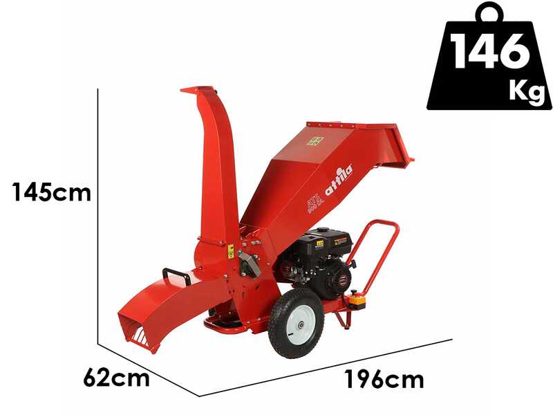 Attila ATS 900 DL - Broyeur de v&eacute;g&eacute;taux thermique &ndash; Moteur essence Loncin 270 cm&sup3; &ndash; Double configuration d&rsquo;&eacute;jection