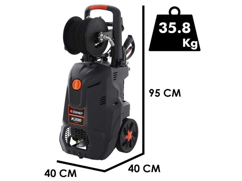Comet K 200 10/150 Extra - Nettoyeur haute pression &agrave; eau froide - 150 bar - 600 l/h