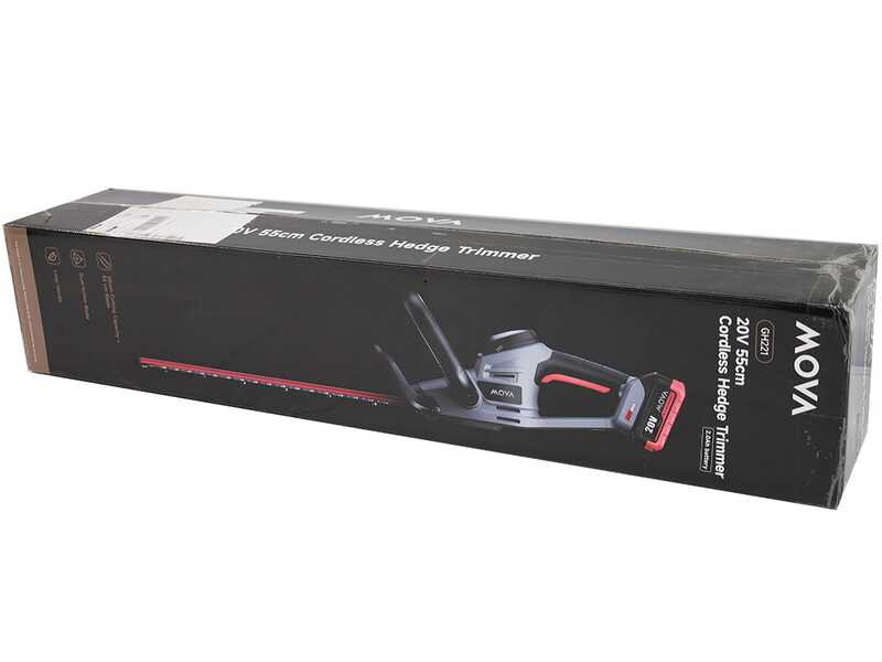 MOVA GH221 - Taille-haie &agrave; batterie - 20 V 2 Ah - Lame 55 cm