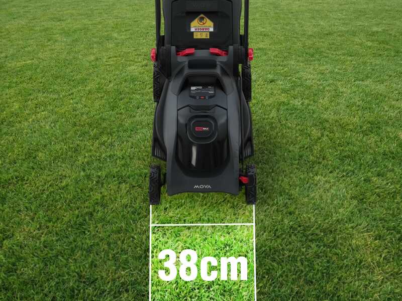 MOVA GL415 - Tondeuse &agrave; gazon &agrave; batterie - 40 V 4 Ah - Coupe 38 cm
