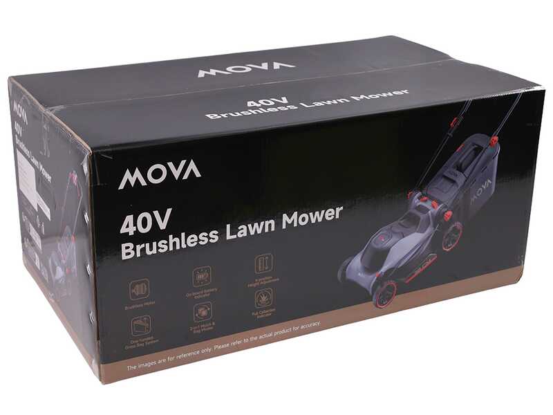 MOVA GL417 - Tondeuse &agrave; gazon &agrave; batterie - 40 V 4 Ah - Coupe 43 cm