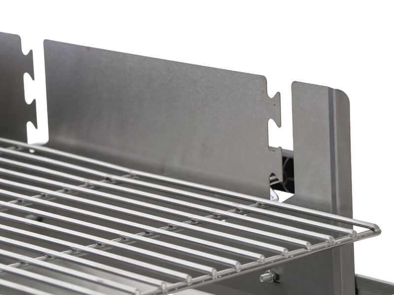 Royal Food CB 2100 - Barbecue &agrave; charbon - Grille en acier inox