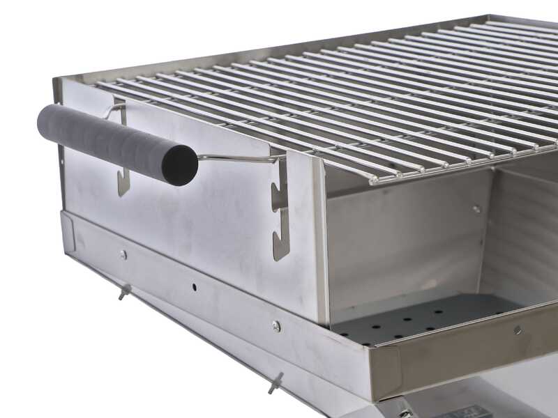 Royal Food CB 2100 - Barbecue &agrave; charbon - Grille en acier inox