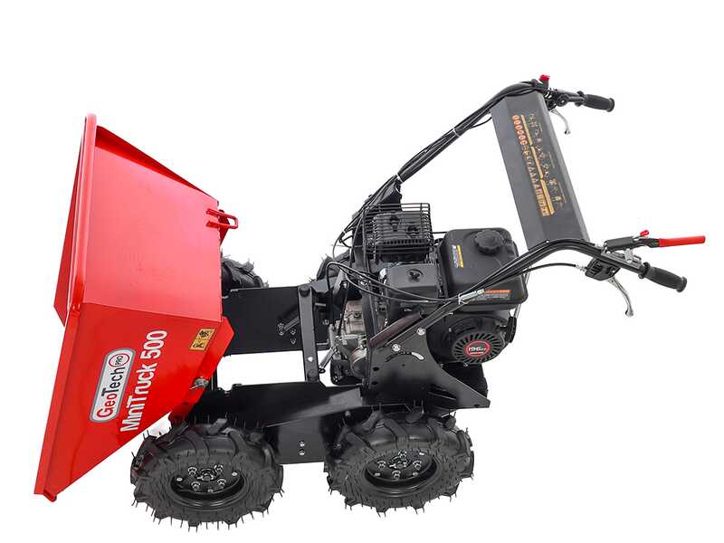 GeoTech Pro MiniTruck 500 - Brouette motoris&eacute;e 4x4 avec moteur Loncin G200F
