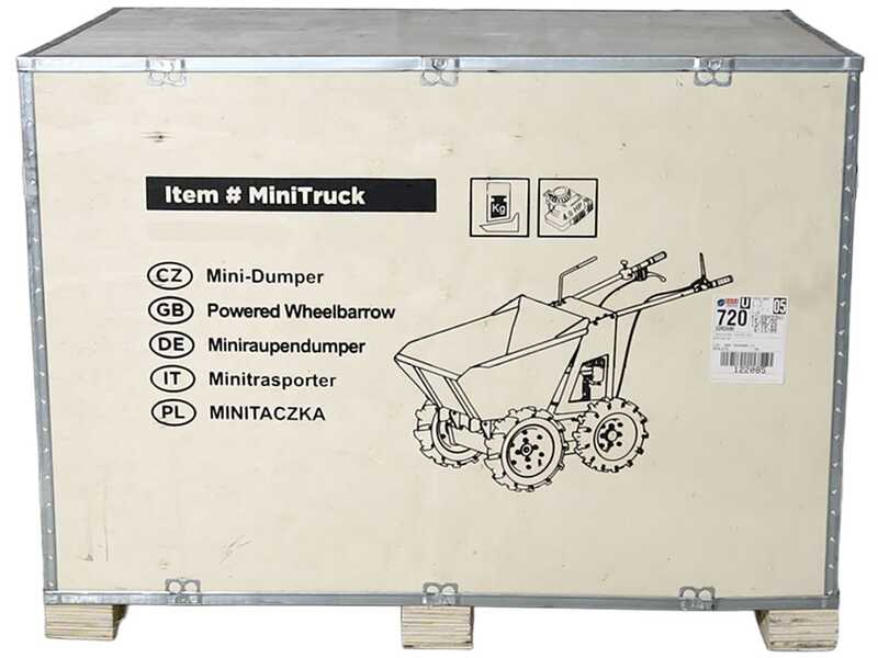 GeoTech Pro MiniTruck 500 - Brouette motoris&eacute;e 4x4 avec moteur Loncin G200F