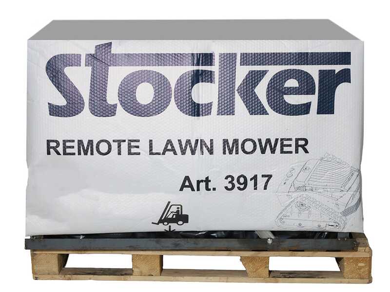 Stocker Titan 500 - Robot d&eacute;broussailleur &agrave; chenilles hybride (thermique + batterie) - Radiocommand&eacute;