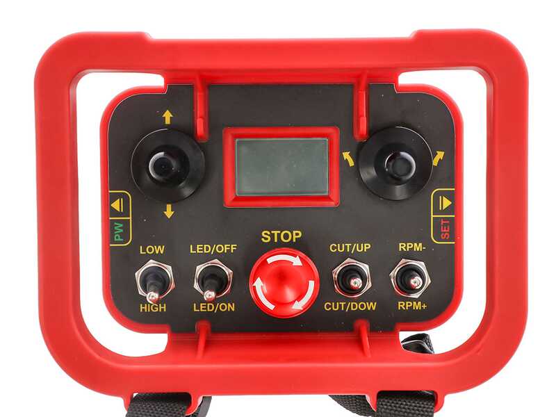 Stocker Titan 500 - Robot d&eacute;broussailleur &agrave; chenilles hybride (thermique + batterie) - Radiocommand&eacute;