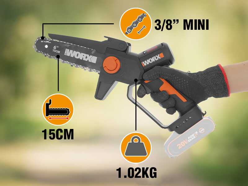 Worx WG327E.9 - &Eacute;lagueuse sur batterie - 20 V - SANS BATTERIE NI CHARGEUR