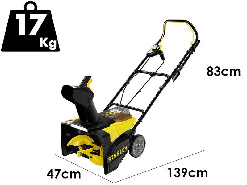 Stanley Fatmax SCSNP460R2-QW - Fraise &agrave; neige &agrave; batterie - 2 x 18 V 6 Ah