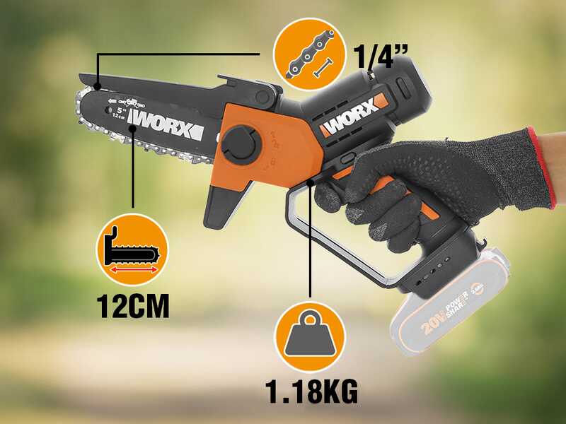 Worx WG326E.9 - &Eacute;lagueuse sur batterie - 20 V - SANS BATTERIE NI CHARGEUR