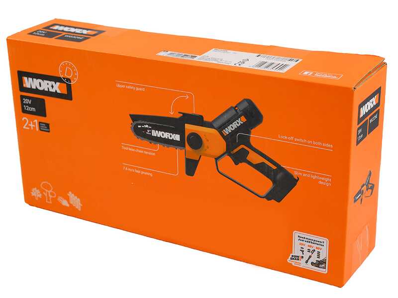 Worx WG326E.9 - &Eacute;lagueuse sur batterie - 20 V - SANS BATTERIE NI CHARGEUR