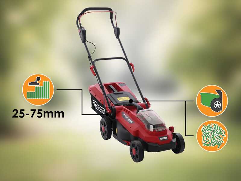Geotech X-Line LM-20V - Tondeuse &agrave; gazon &agrave; batterie - SANS BATTERIE NI CHARGEUR