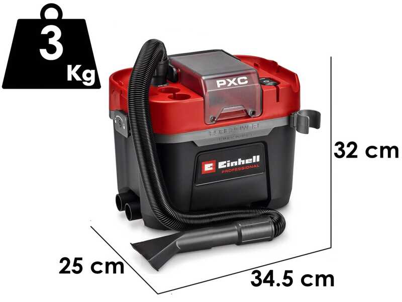 Einhell TP-VC 18/10 Li BL - Aspirateur multifonction &agrave; batterie - 18 V 5,2 Ah