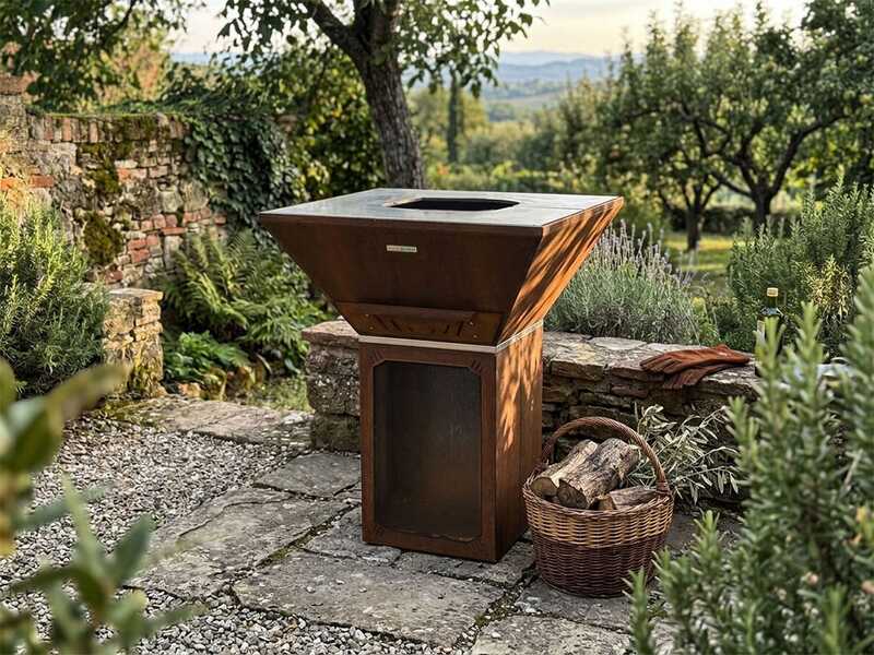 Colorado - Barbecue &agrave; bois en corten