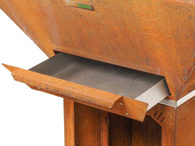 Colorado - Barbecue &agrave; bois en corten