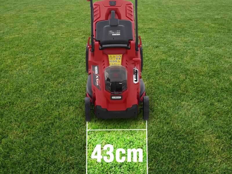 GeoTech X-Line LM-40V - Tondeuse &agrave; gazon sans fil - 40 V - Coupe 43 cm - SANS BATTERIE NI CHARGEUR