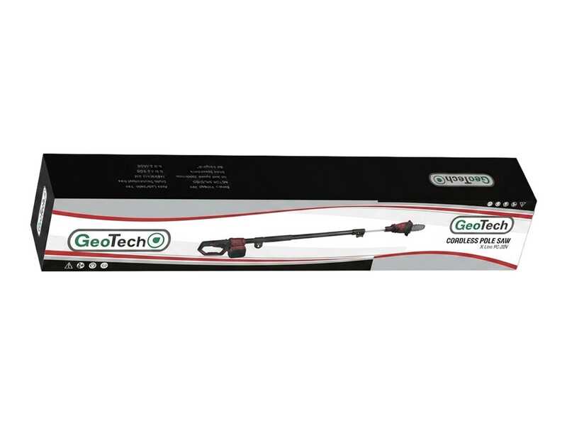 GeoTech X-Line PC-20V - Perche &eacute;lagueuse &agrave; batterie - 185/265 cm - 20 V - SANS BATTERIE NI CHARGEUR