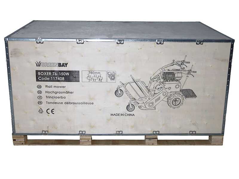 GreenBay BOXER 76-150 W - Tondeuse d&eacute;broussailleuse &agrave; couteaux - Loncin G420FA