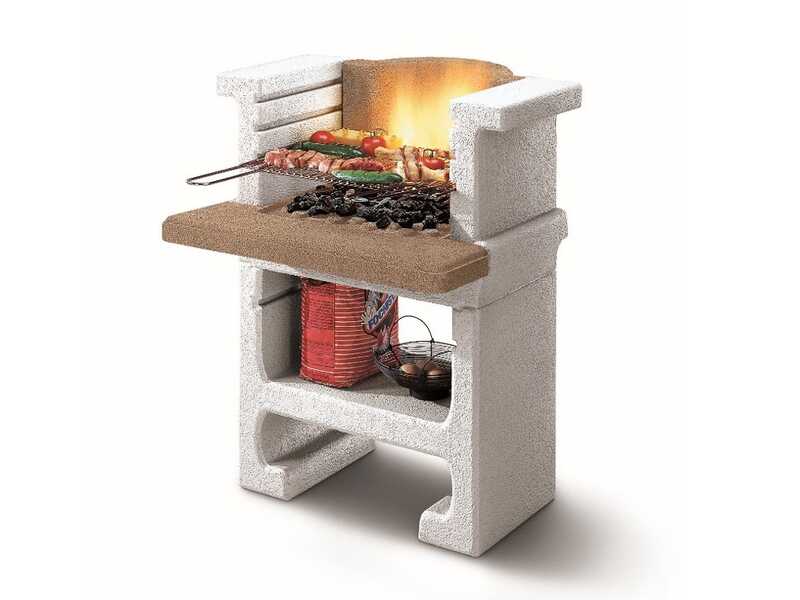 Palazzetti Trani - Barbecue en ma&ccedil;onnerie &agrave; bois et &agrave; charbon