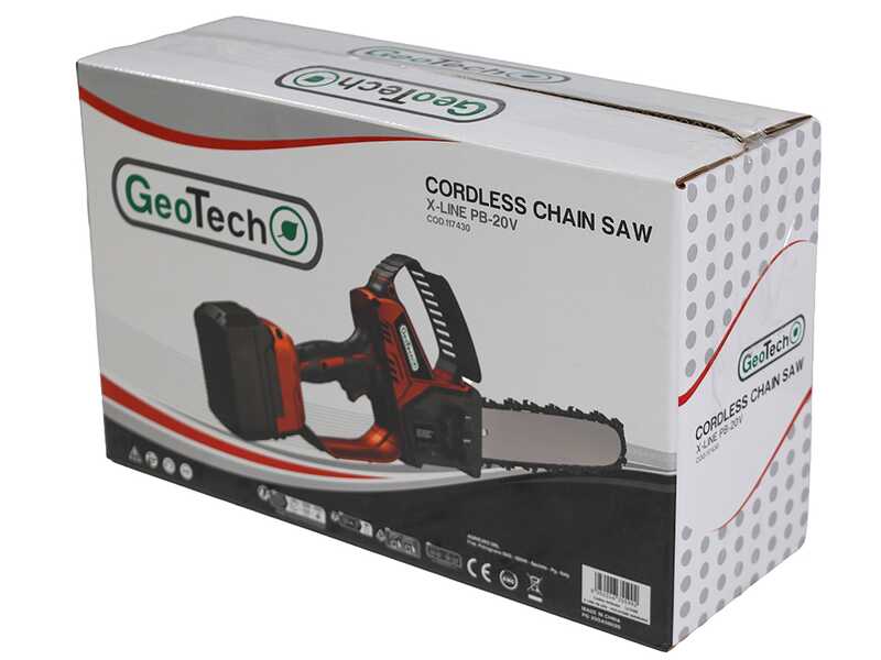 GeoTech X-Line PB-20V - &Eacute;lagueuse sur batterie - 20 V 5 Ah