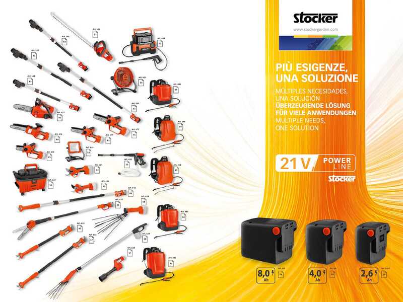 Stocker 632 - Taille-haie &agrave; batterie - Lamier de 50 cm - SANS BATTERIE NI CHARGEUR
